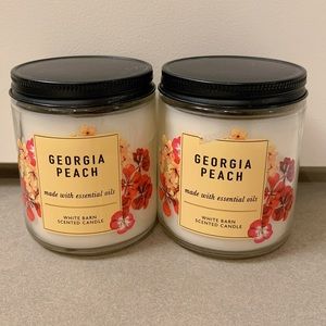 Bath and body works Georgia peach candle bundle